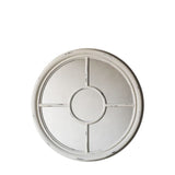 Ghedi Louisa Round Mirror White — SantoLusso®