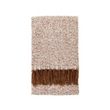 Ghedi Nalle Herringbone Faux Mohair Throw Tan — SantoLusso®