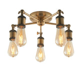 Ghedi Nica 5 Ceiling Light Antique Brass — SantoLusso®