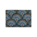Ghedi Palza Navy Peacock Doormat — SantoLusso®