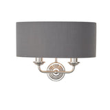 Ghedi Pasquale 2 Wall Light Nickel & Charcoal — SantoLusso®