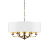 Ghedi Pasquale 6 Pendant Light Antique Brass Short — SantoLusso®