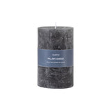 Ghedi Pillar Candle Rustic Slate Small — SantoLusso®