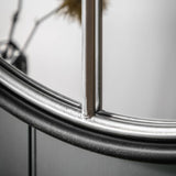 Ghedi Remo Round Mirror Silver Small — SantoLusso®