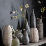 Ghedi Sgraffito Vase Wide Black — SantoLusso®