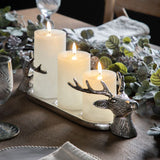 Ghedi Stag Candleholder Aluminium — SantoLusso®