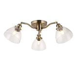 Ghedi Vespera 3 Ceiling Light Antique Brass — SantoLusso®