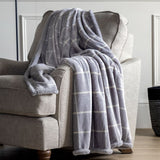 Ghedi Vista Payne Sherpa Throw Grey — SantoLusso®