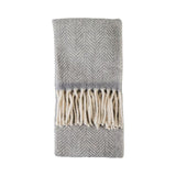 Ghedi Wool Throw Grey — SantoLusso®