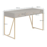 DI Designs Hampton Desk | Grey Shagreen