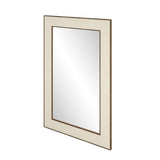 DI Designs Hampton Mirror | Small Rectangular | Ivory Shagreen