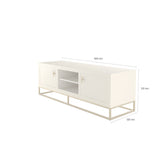 DI Designs Hampton TV Unit | Ivory Shagreen