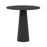 DI Designs Leckford Ribbed Occasional Table | Black Oak — SantoLusso®