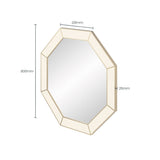 DI Designs Hampton Mirror | Octagon | Ivory Shagreen