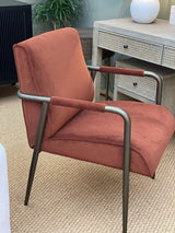 DI Designs Campden Club Chair – Rust Orange