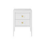 DI Designs Abberley Bedside | White | 2 Drawers — SantoLusso®