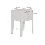 DI Designs Radford Bedside | Grey | 2 Drawers