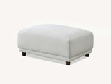 Aluxo Lottie Modular Ottoman In Polar Boucle - SantoLusso