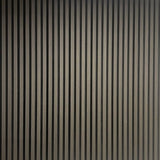 Aluxo Wood Veneer Acoustic Slatted Wall Panels - Ash Grey, Pack of 4 - SantoLusso