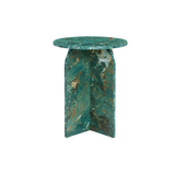 Twenty10 Arco Side Table in Amazon Green Marble Effect — SantoLusso®