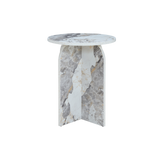 Twenty10 Arco Side Table in Pandora Marble Effect — SantoLusso®