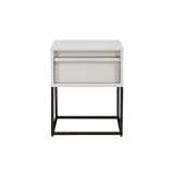 Twenty10 Albion Single Drawer Bedside in Stone — SantoLusso®