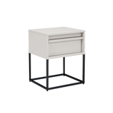 Twenty10 Albion Single Drawer Bedside in Stone — SantoLusso®