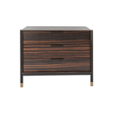 Twenty10 Bali 3 Drawer Chest in Ebony / Grey — SantoLusso®