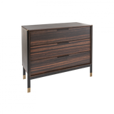 Twenty10 Bali 3 Drawer Chest in Ebony / Grey — SantoLusso®