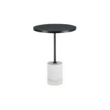 Twenty10 Basil Lamp Table in Black & White Marble — SantoLusso®