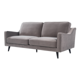 Twenty10 Daffy 2.5 Seat Sofa in Stone Grey Velvet — SantoLusso®
