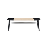 Twenty10 Elder Bench in Black & Natural — SantoLusso®