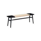 Twenty10 Elder Bench in Black & Natural — SantoLusso®