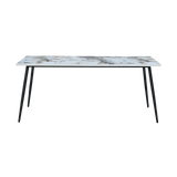 Twenty10 Horizon Large Dining Table Marble Effect in Pandora Marble Effect — SantoLusso®