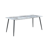 Twenty10 Horizon Large Dining Table Marble Effect in Pandora Marble Effect — SantoLusso®