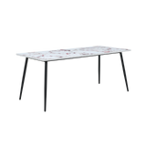 Twenty10 Horizon Large Dining Table Marble Effect in Violetta Marble Effect — SantoLusso®