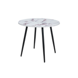 Twenty10 Horizon Round Dining Table Marble Effect in Violetta Marble Effect — SantoLusso®