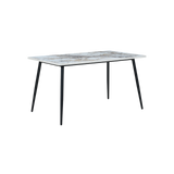 Twenty10 Horizon Medium Dining Table Marble Effect in Pandora — SantoLusso®
