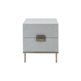 Twenty10 Lilly Bedside Table in Grey Oak Veneer — SantoLusso®