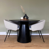 Twenty10 Lotus Dining Table in Wenge (Black Stained Oak) — SantoLusso®