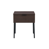 Twenty10 Luna Single Drawer Bedside in Espresso — SantoLusso®