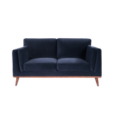 Twenty10 Mickey 2 Seat Sofa in Midnight Blue Velvet — SantoLusso®