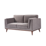 Twenty10 Mickey 2 Seat Sofa in Stone Grey Velvet — SantoLusso®