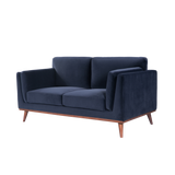 Twenty10 Mickey 2 Seat Sofa in Midnight Blue Velvet — SantoLusso®