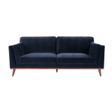 Twenty10 Mickey 3 Seat Sofa in Midnight Blue Velvet — SantoLusso®