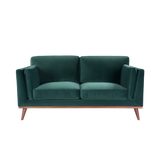 Twenty10 Mickey 2 Seat Sofa in Emerald Green Velvet — SantoLusso®