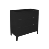 Twenty10 Orchid 3 Drawer Chest in Wenge (Black Stained Oak) — SantoLusso®
