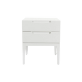 Twenty10 Orchid 2 Drawer Bedside in White — SantoLusso®