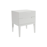 Twenty10 Orchid 2 Drawer Bedside in White — SantoLusso®