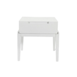 Twenty10 Orchid Bedside Single Drawer in White — SantoLusso®